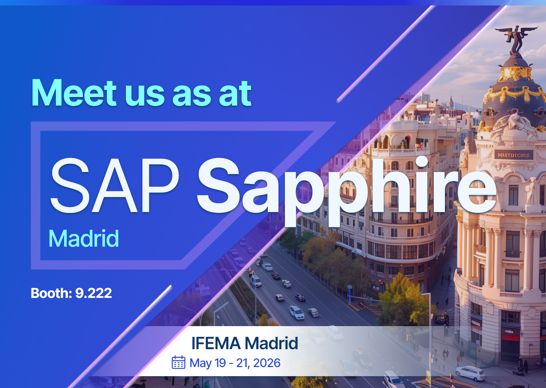 Meet us as at SAP Sapphire Madrid