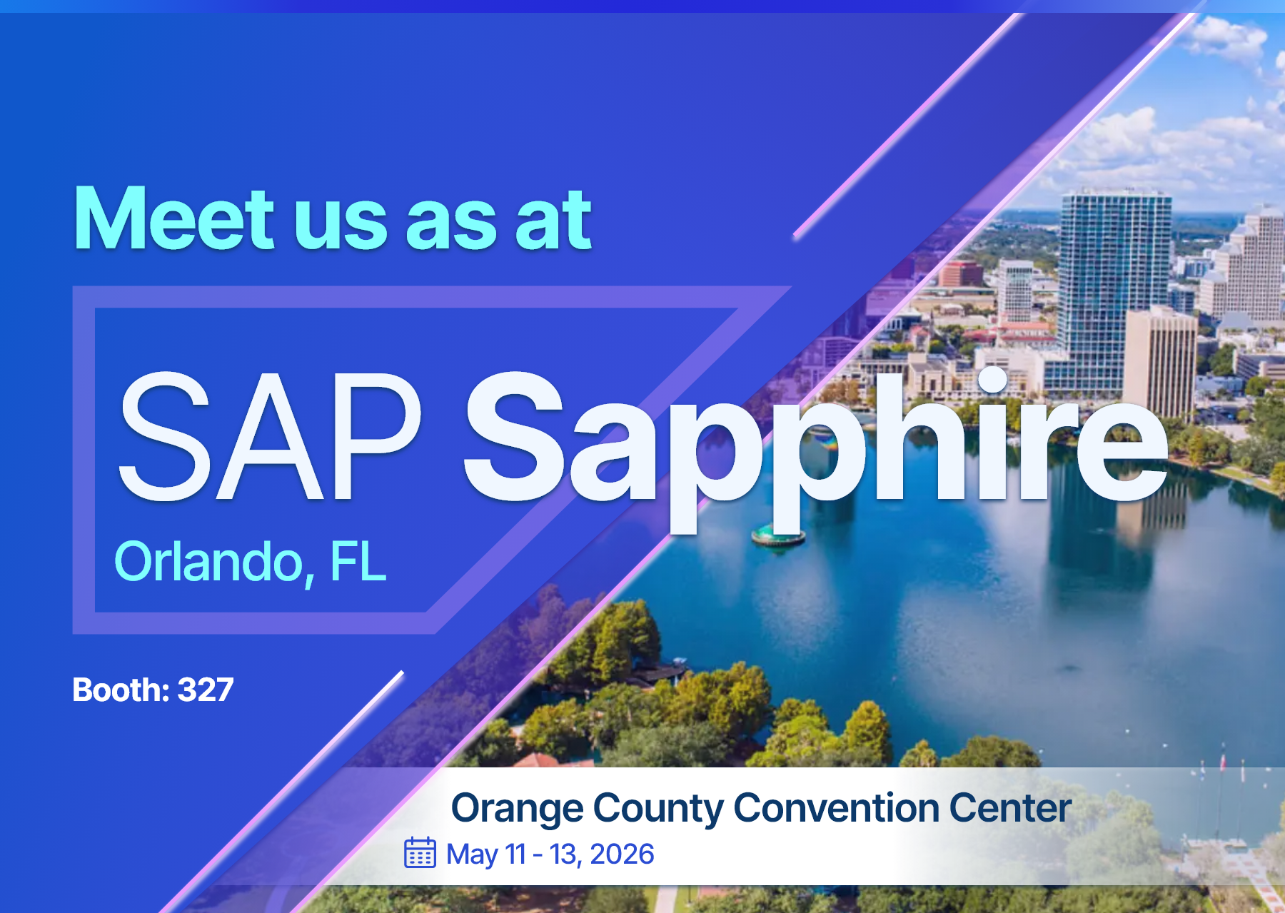 Meet us as at SAP Sapphire Orlando, FL